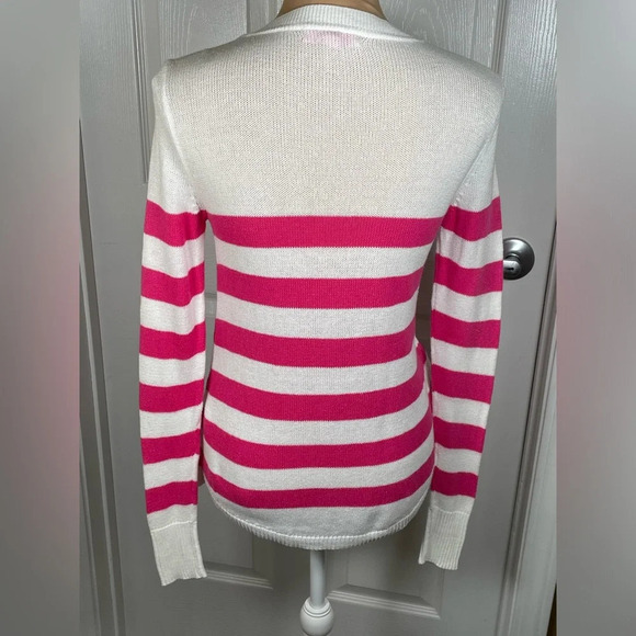 LILLY PULITZER Orchid Pink Flagler Striped Sweater XS - Picture 9 of 10